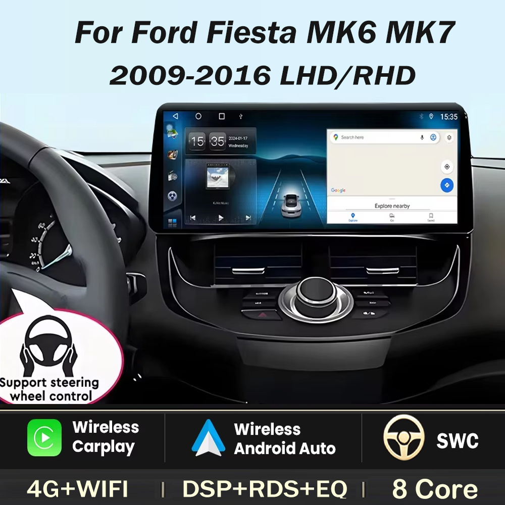 Ddr5 8Gb - 12,3 pouces - Pour Ford Fiesta