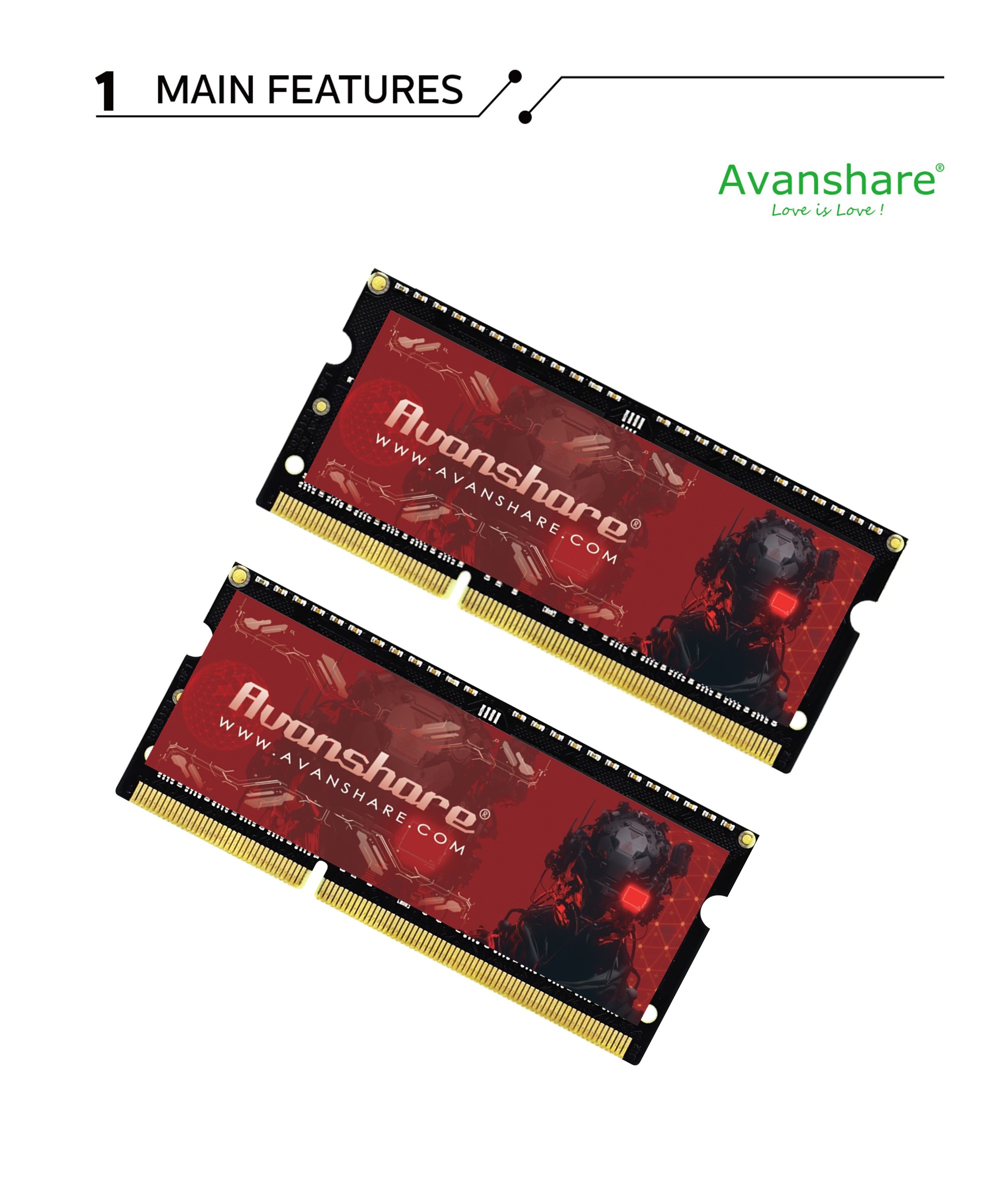 Ddr5 Laptop Ram - Mémoire RAM Avanshare DDR5 DDR4 DDR3
